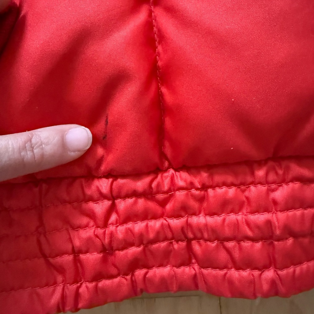 Bogner Vintage 80’s Red Goose Down Puffer Jacket Coat Size 10 - Picture 13 of 16